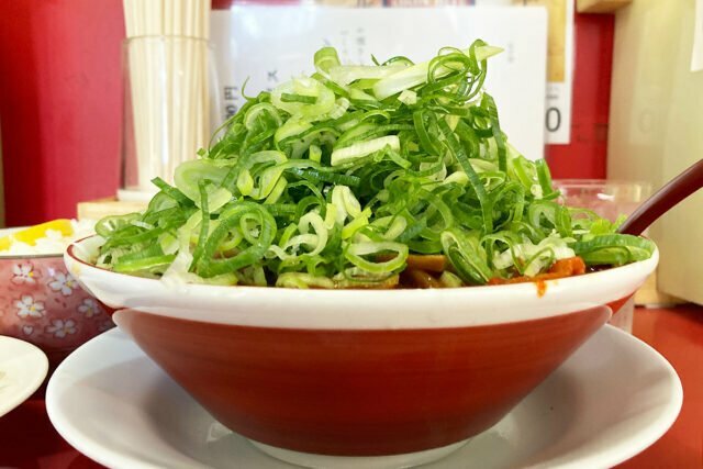 「得々セット 麻辣麺 ネギトッピング」2021.10.2