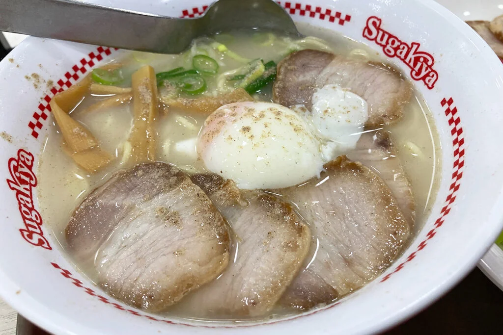 スガキヤの「特製ラーメン」510円（税込）