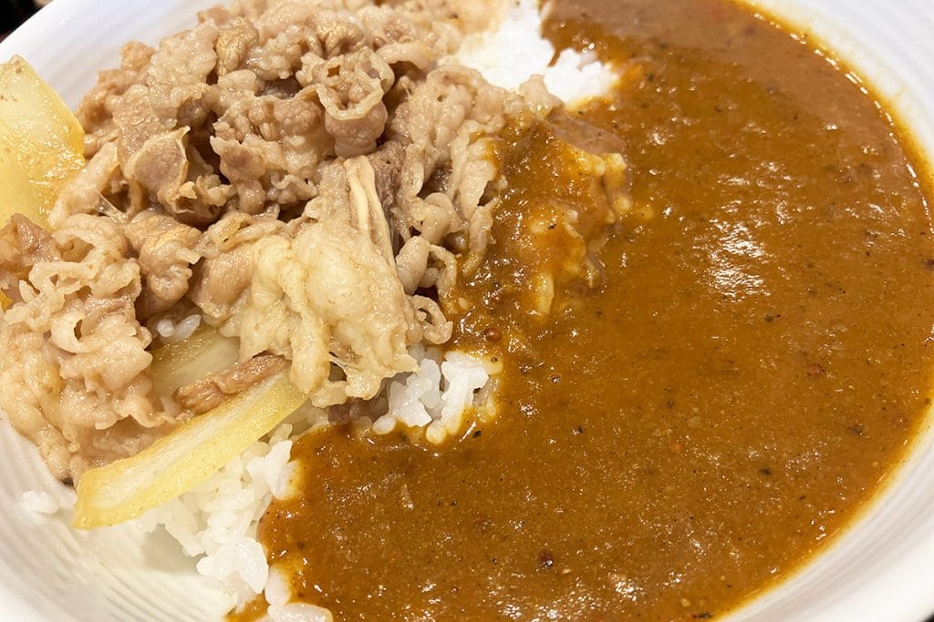 よく見ると、カレーにはスパイスの粒が見えますね