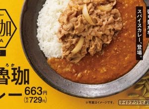 吉野家とSPICY CURRY 魯珈コラボ「牛魯珈カレー」