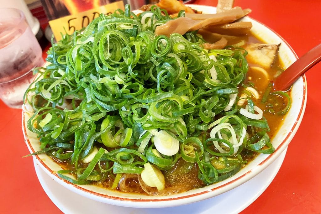 参考までに、2022年12月に味わった麻辣麺ネギトッピング
