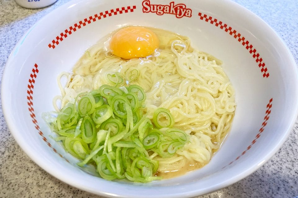 勝手に作った「スガキヤ 釜玉ラーメン」