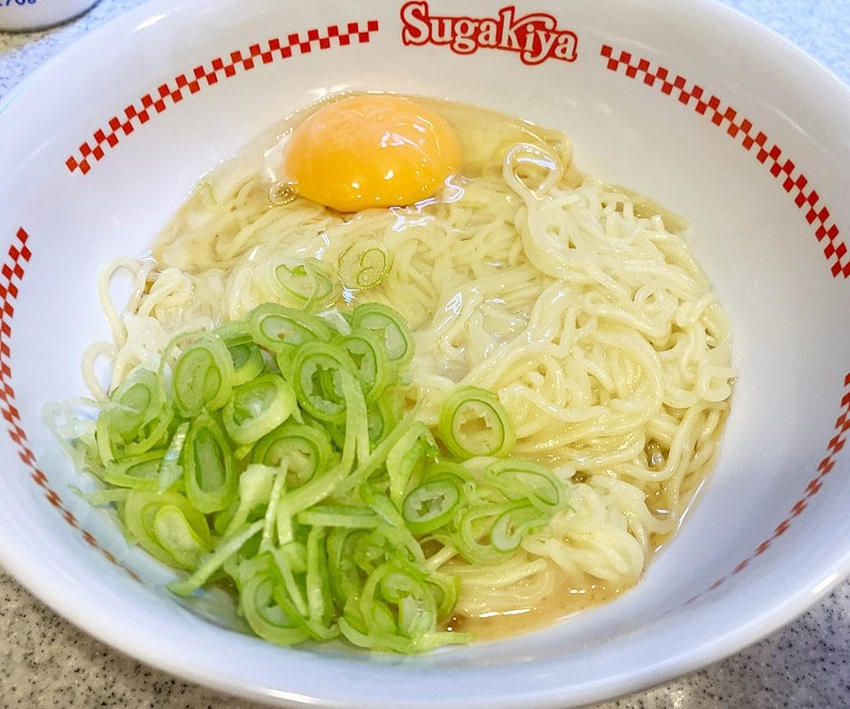勝手に作った「スガキヤ 釜玉ラーメン」