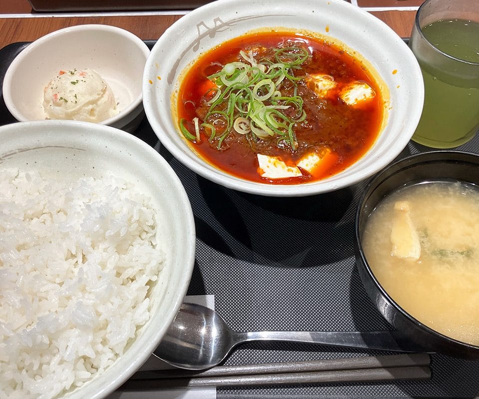 松屋「本格四川風麻婆豆腐」