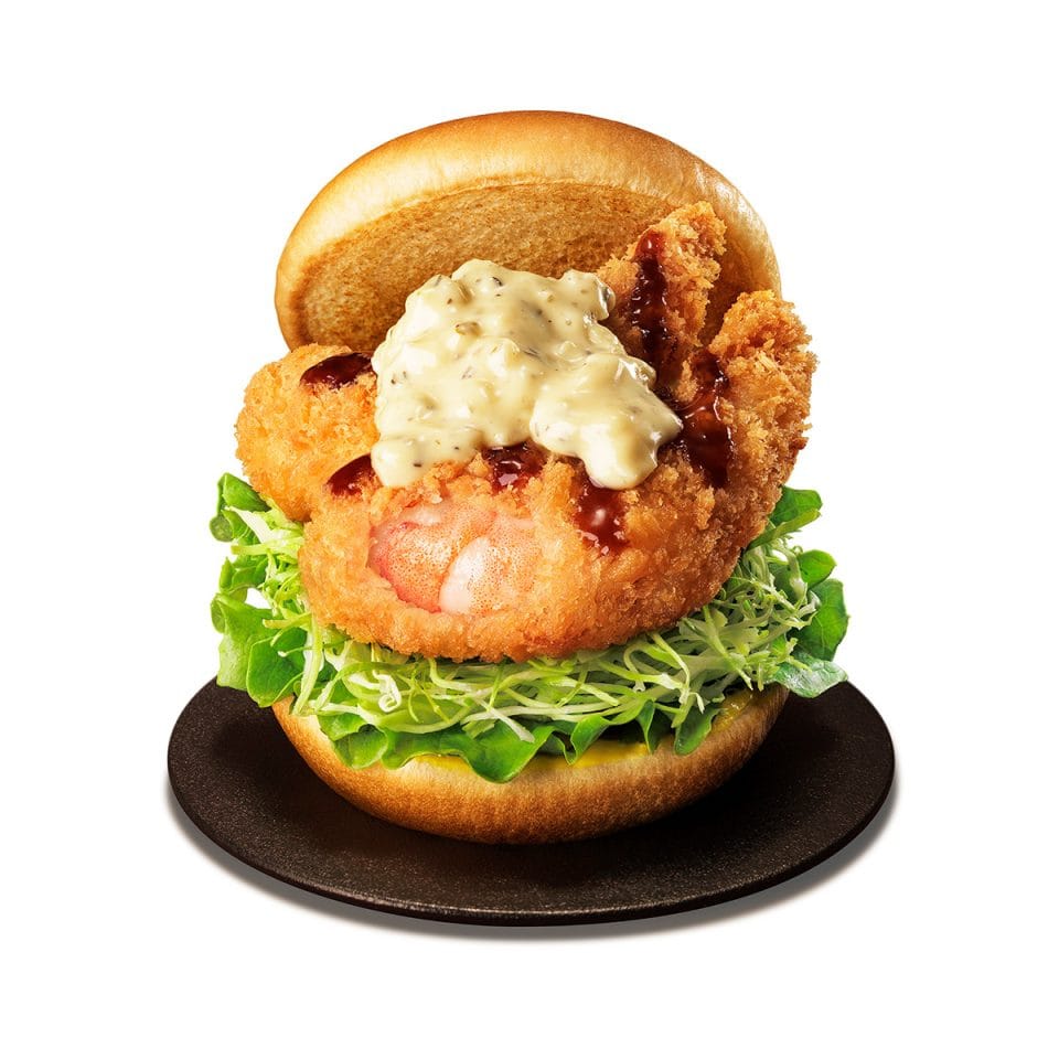 「海老エビフライバーガー」（670円）