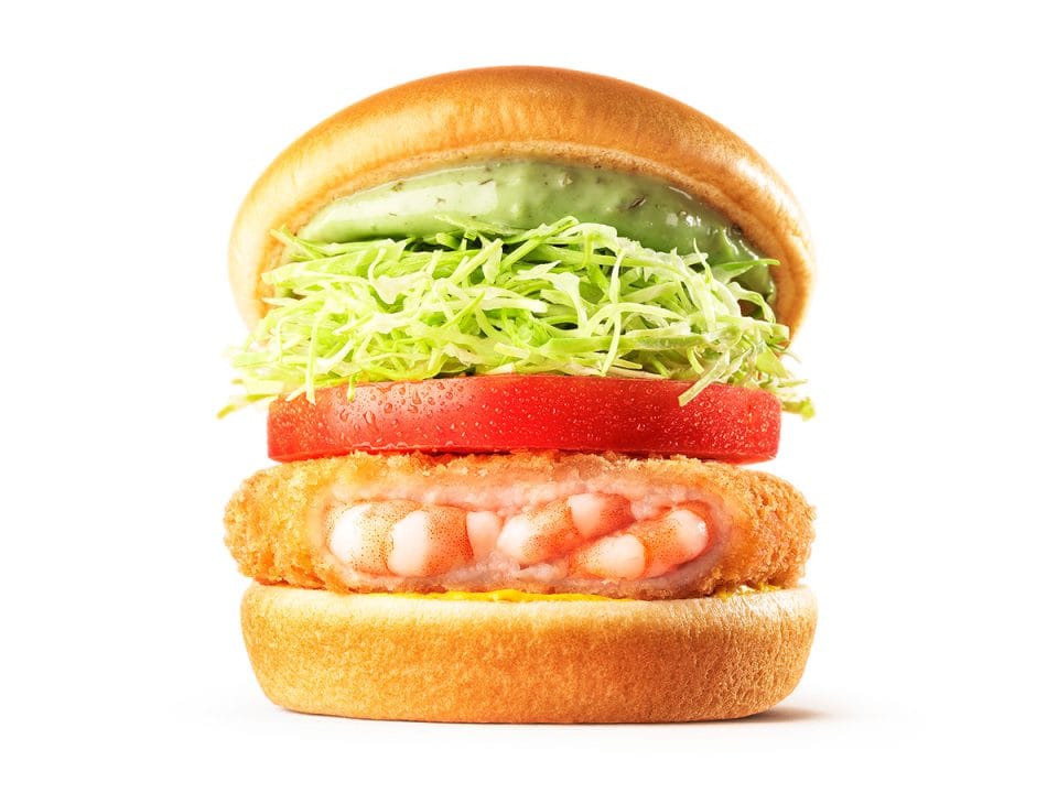 「バジルマヨの海老カツバーガー ～国産バジル～」