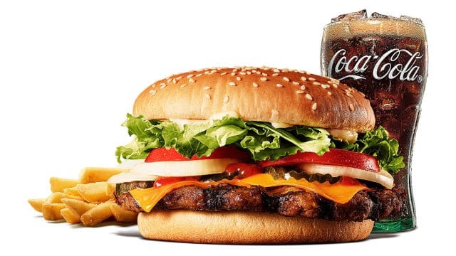 ワッパー® チーズ セット：通常990円 → 690円